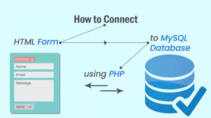 connect html to mysql