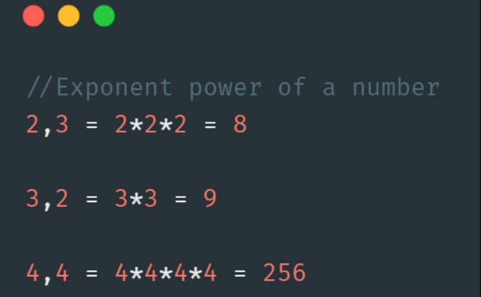 to exponent