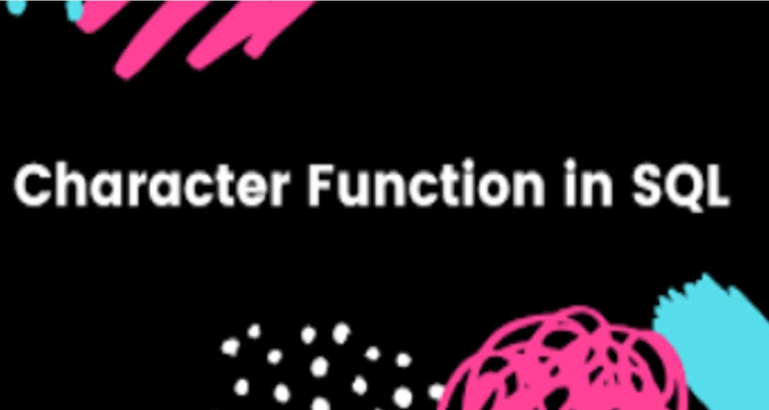 character functions in SQL