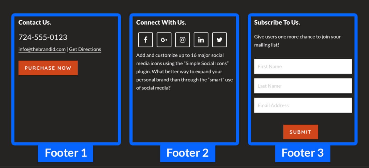 Footer Widgets