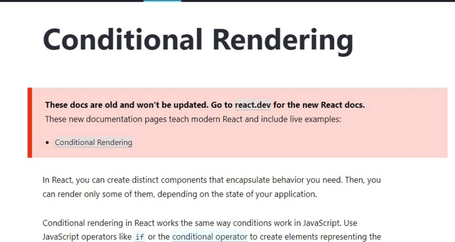 Best Practices in Conditional Rendering