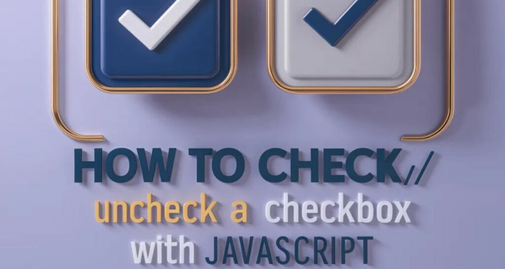 how to checkuncheck a checkbox with javascript